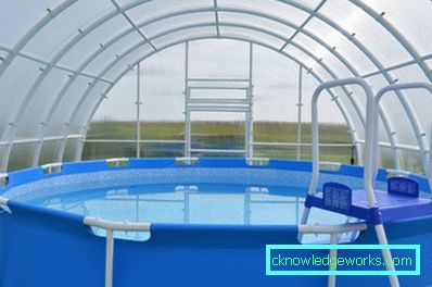 How to organize a pool in the greenhouse?