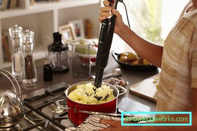 Blender with nozzle for mashed potatoes