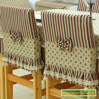 Covers for chairs in the kitchen Covers for chairs in the kitchen