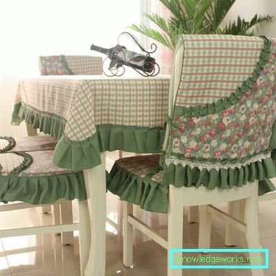 Covers for chairs in the kitchen Covers for chairs in the kitchen