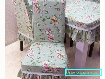 Covers for chairs in the kitchen Covers for chairs in the kitchen