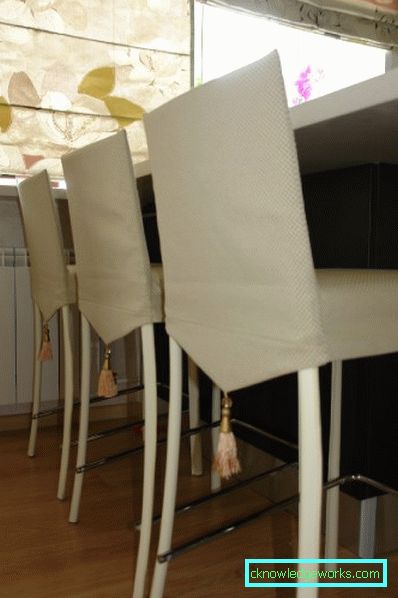 Covers for chairs in the kitchen Covers for chairs in the kitchen