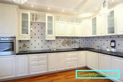 415-Black-and-white kitchen - 100 photos