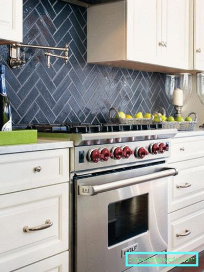 415-Black-and-white kitchen - 100 photos