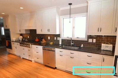 415-Black-and-white kitchen - 100 photos