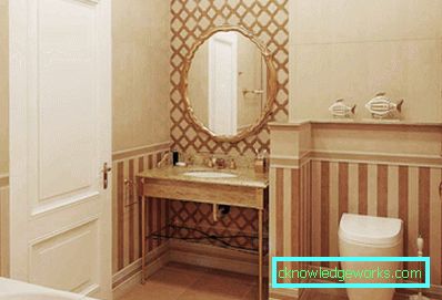 Golden bathroom - perfectly stylish combinations (89 photos)