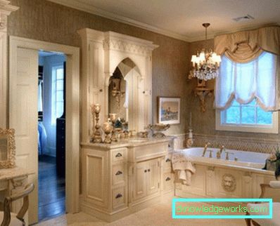 Golden bathroom - perfectly stylish combinations (89 photos)