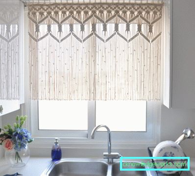 Curtains for a small kitchen - 65 photos of new products of the best curtain design