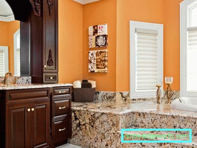 Orange bathroom - 75 photos of new designs of beautiful 2017