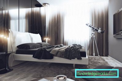 Bedroom in the style of High Tech - 86 photos of bright ideas of stylish interior