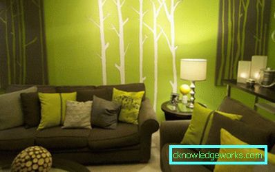 263-Living room in shades of green