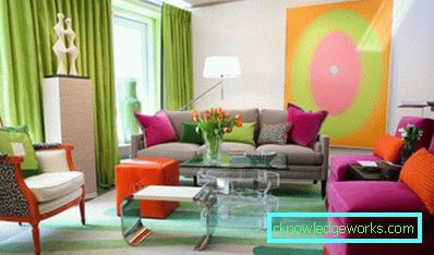 263-Living room in shades of green