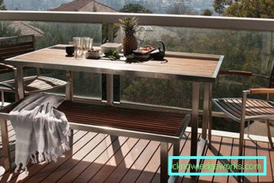 Balcony table - 77 photos of stylish design ideas