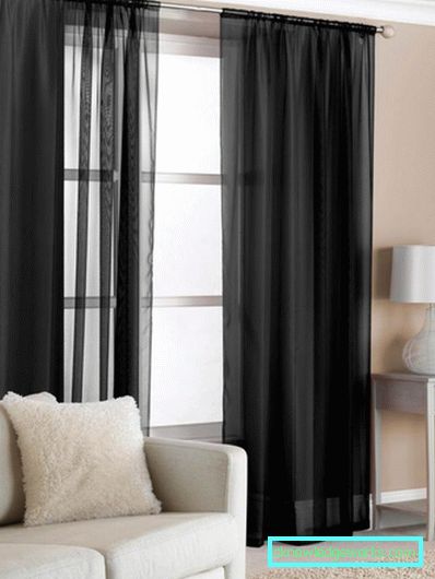 Black and white curtains - perfect design options for 77 photos