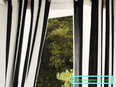 Black and white curtains - perfect design options for 77 photos