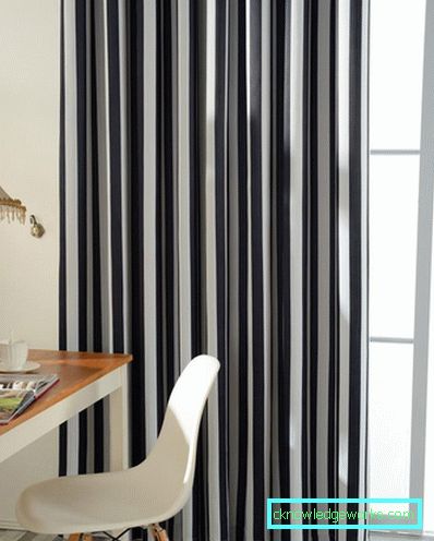 Black and white curtains - perfect design options for 77 photos