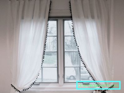 Black and white curtains - perfect design options for 77 photos