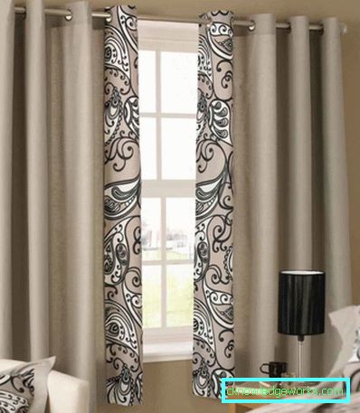 Black and white curtains - perfect design options for 77 photos