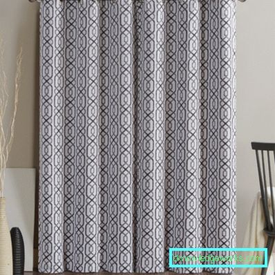 Black and white curtains - perfect design options for 77 photos