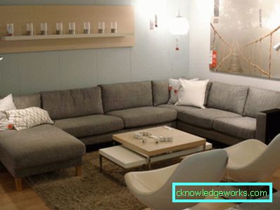 IKEA sofas in the interior - 100 best design ideas
