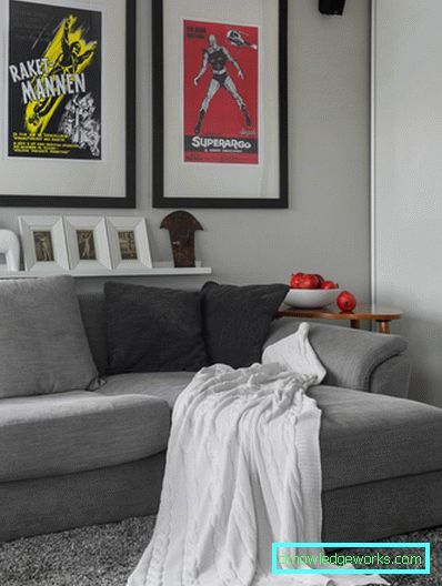 Gray sofa - photo review of modern models. Combination options