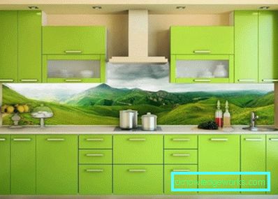 Green kitchen - 84 photos of the best design of modern design