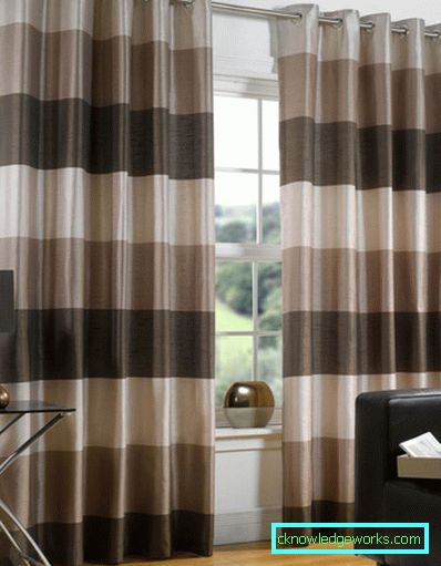 Chocolate curtains - photos of the best curtain design examples