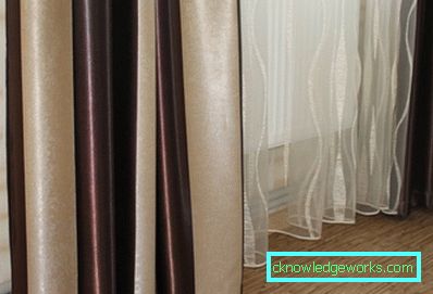 Chocolate curtains - photos of the best curtain design examples