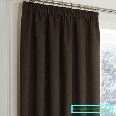 Chocolate curtains - photos of the best curtain design examples