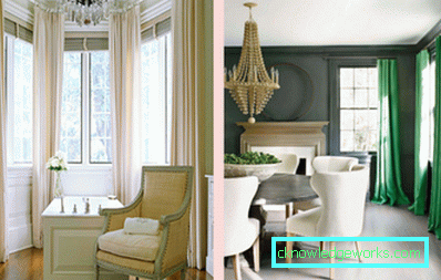 Green curtains - 88 photos of the best ideas how to combine beautifully