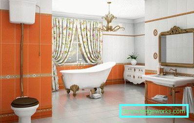 Orange bathroom - 75 photos of new designs of beautiful 2017