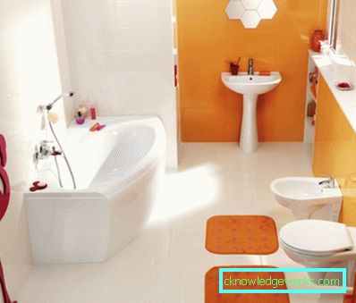 Orange bathroom - 75 photos of new designs of beautiful 2017