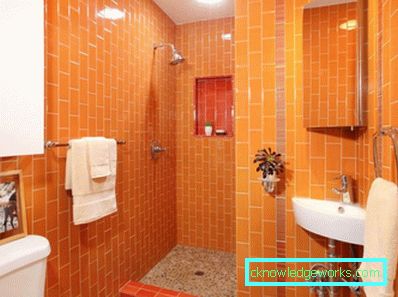 Orange bathroom - 75 photos of new designs of beautiful 2017