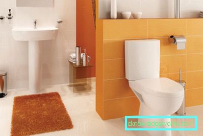 Orange bathroom - 75 photos of new designs of beautiful 2017