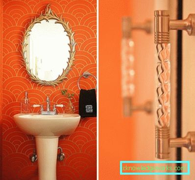 Orange bathroom - 75 photos of new designs of beautiful 2017