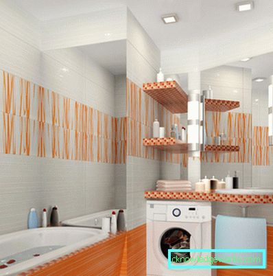 Orange bathroom - 75 photos of new designs of beautiful 2017