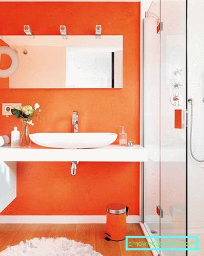 Orange bathroom - 75 photos of new designs of beautiful 2017