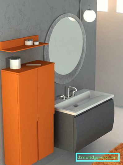 Orange bathroom - 75 photos of new designs of beautiful 2017