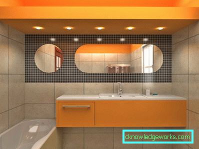 Orange bathroom - 75 photos of new designs of beautiful 2017