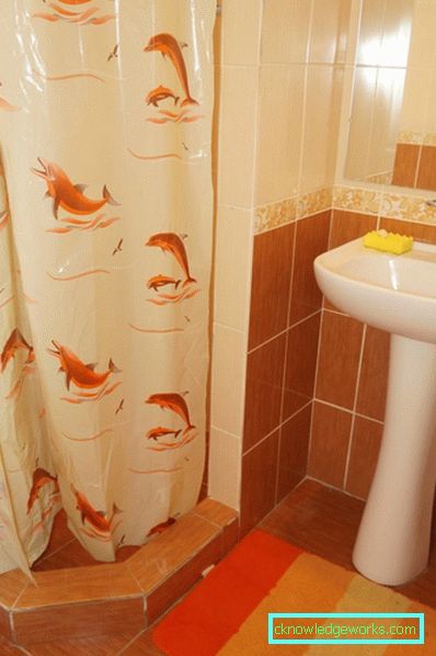 Orange bathroom - 75 photos of new designs of beautiful 2017
