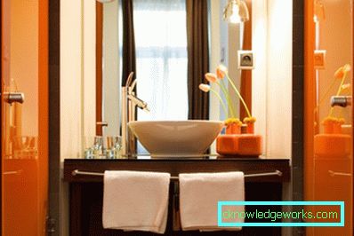 Orange bathroom - 75 photos of new designs of beautiful 2017