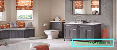 Orange bathroom - 75 photos of new designs of beautiful 2017