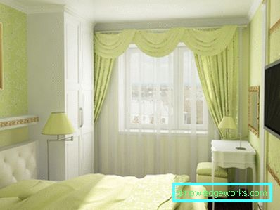 Green curtains - 88 photos of the best ideas how to combine beautifully