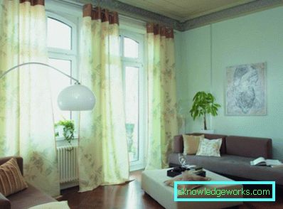 Green curtains - 88 photos of the best ideas how to combine beautifully