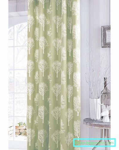 Green curtains - 88 photos of the best ideas how to combine beautifully