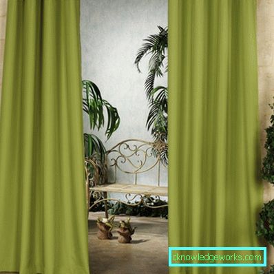 Green curtains - 88 photos of the best ideas how to combine beautifully