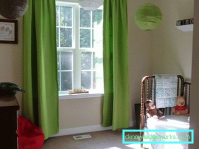 Green curtains - 88 photos of the best ideas how to combine beautifully