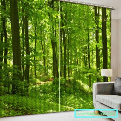 Green curtains - 88 photos of the best ideas how to combine beautifully