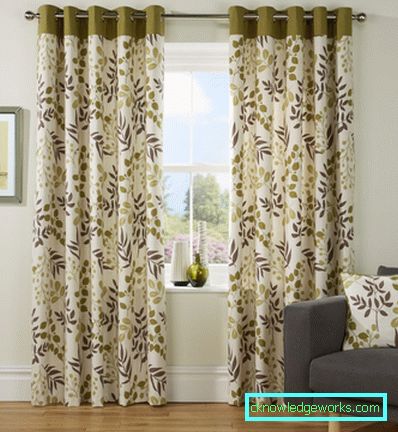 Green curtains - 88 photos of the best ideas how to combine beautifully