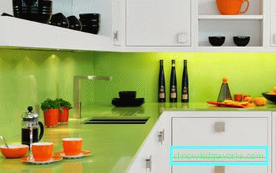 Green kitchen - 84 photos of the best design of modern design